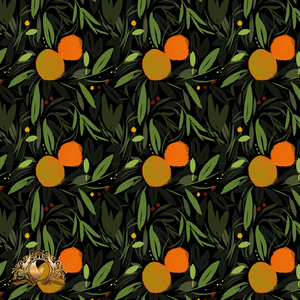 Jen Art Studio - Oranges on Black