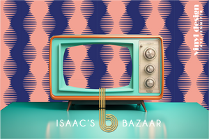 Isaac’s Bazaar x AM - Peach/ Cobalt