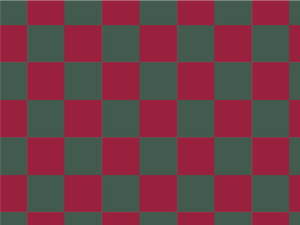 Checkerboard x Burgundy Forest