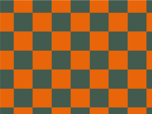 Checkerboard x Burnt Orange Tealy