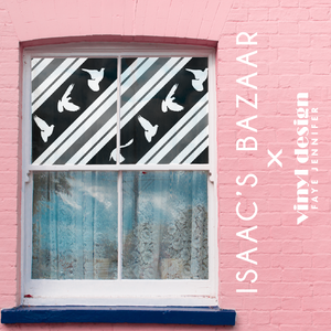 Isaac’s Bazaar x Imagine Diagonal Stripe - Black